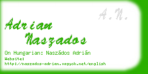 adrian naszados business card