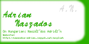 adrian naszados business card